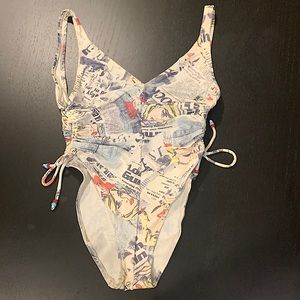 Euro Graphic One-piece Swimsuit